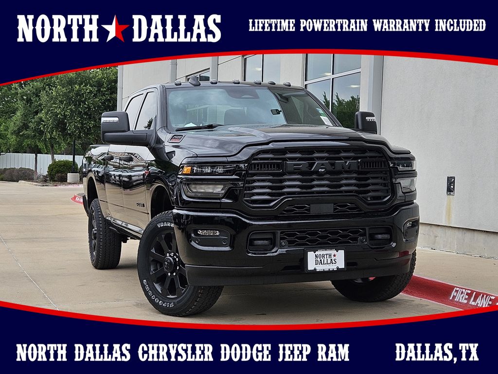 Diamond Black Crystal Pearlcoat 2026 RAM 2500 Big Horn Crew Cab 4WD Pickup Truck Four-Wheel Drive 8-Speed Automatic