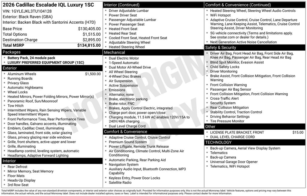 New 2026 Black Cadillac Luxury image 45