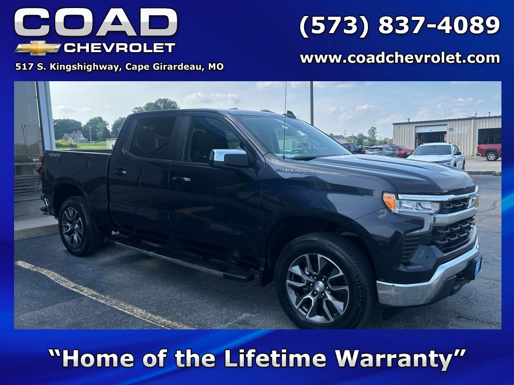 Dark Ash Metallic 2022 Chevrolet Silverado 1500 Pickup Truck Four-Wheel Drive Automatic
