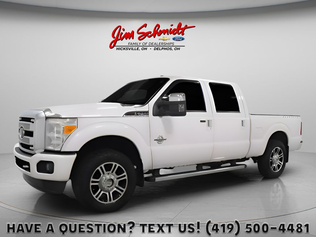 White Platinum Metallic Tri-Coat 2015 Ford F-250 Super Duty Pickup Truck Four-Wheel Drive 6-Speed Automatic Overdrive