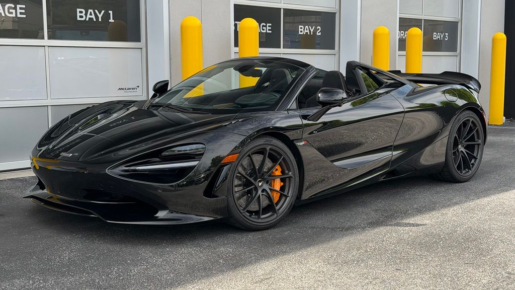 Onyx Black 2026 McLaren 750S Convertible Rear-Wheel Drive 7-Speed Automatic