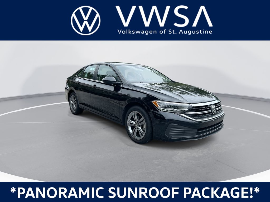 Deep Black Pearl 2024 Volkswagen Jetta Sedan Front-Wheel Drive 8-Speed Automatic
