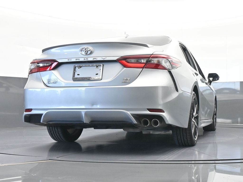 Used 2021 Celestial Silver Metallic Toyota SE image 56