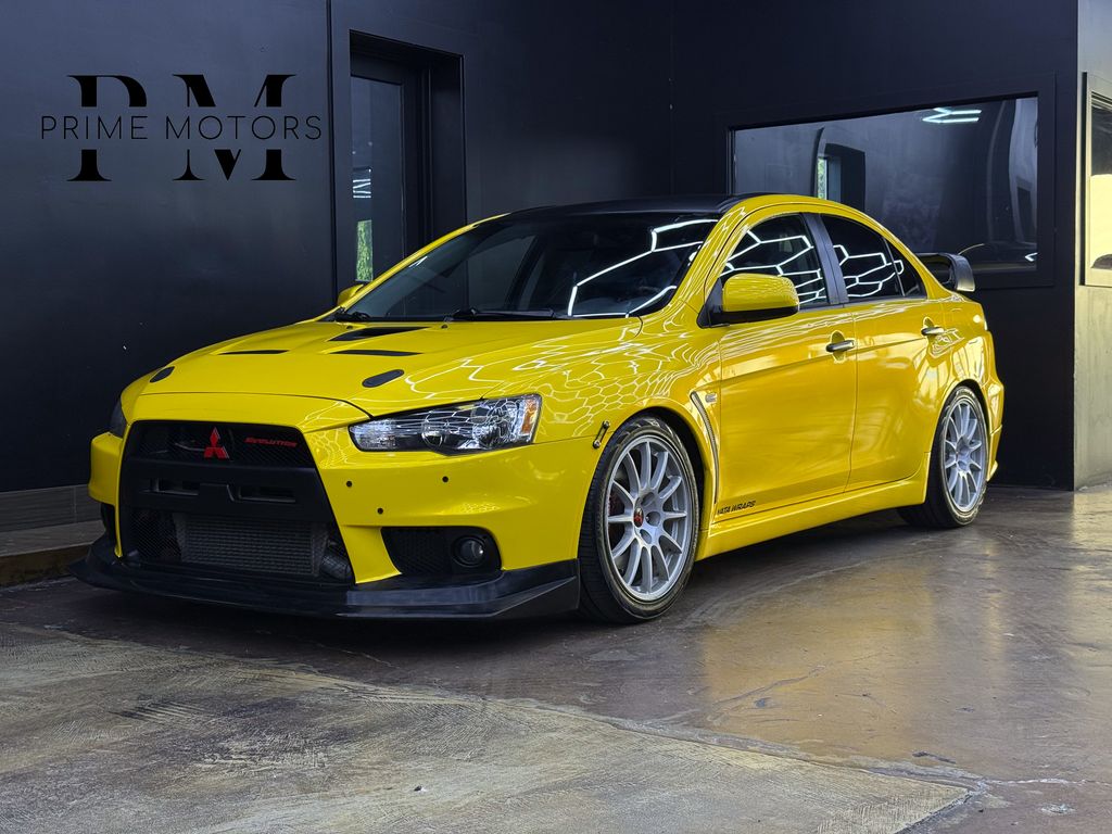 Yellow 2008 Mitsubishi Lancer Evolution GSR Sedan All-Wheel Drive 5-Speed Manual