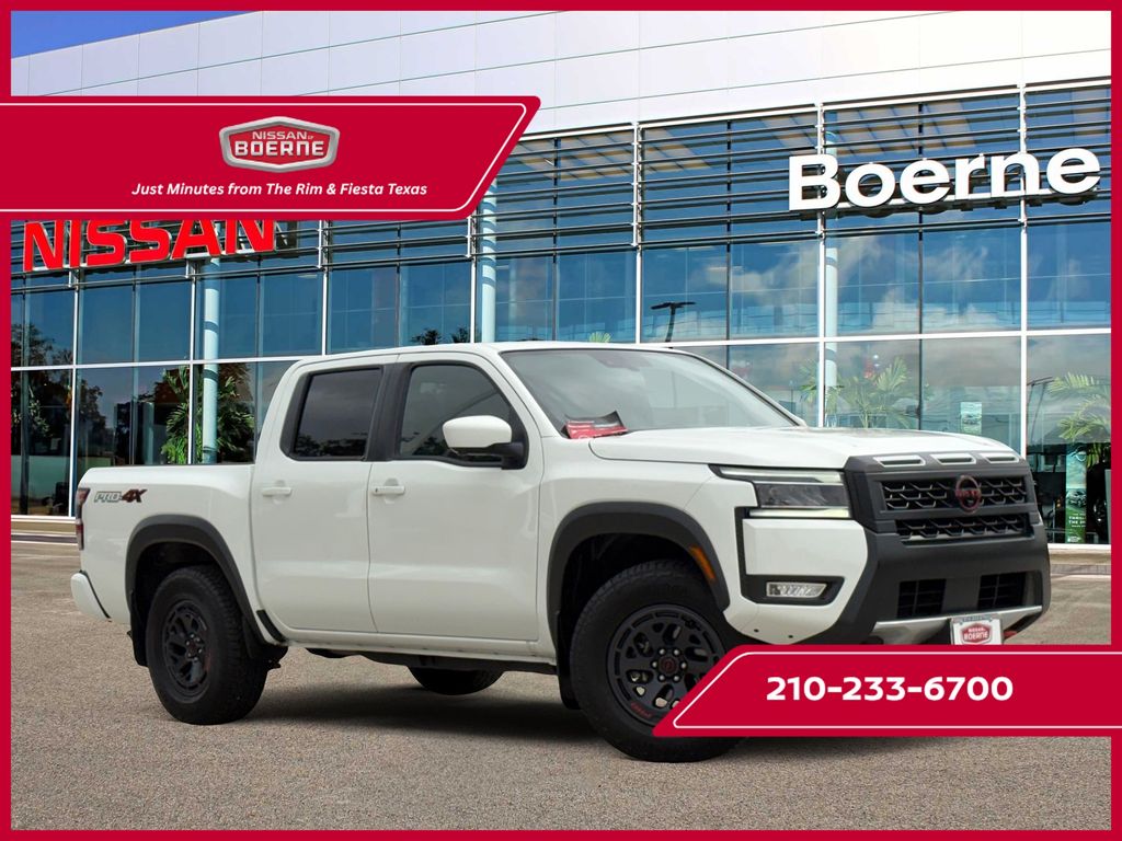 Glacier White 2025 Nissan Frontier Pickup Truck Four-Wheel Drive 9-Speed Automatic Overdrive