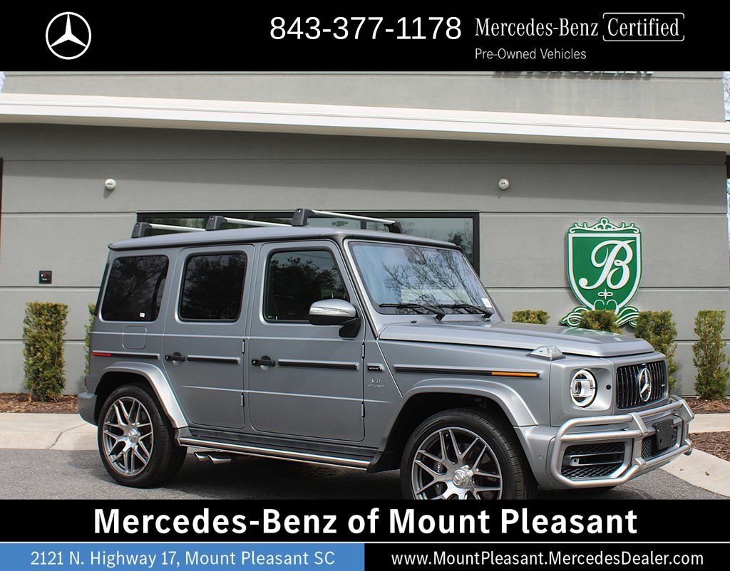 Gray (MANUFAKTUR Platinum Magno) 2023 Mercedes-Benz G-Class SUV / Crossover All-Wheel Drive 9-Speed Automatic