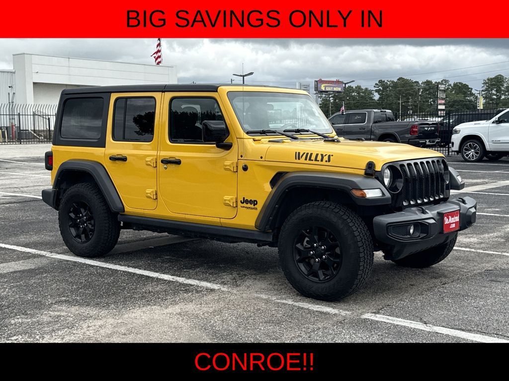 2021 Jeep Wrangler Unlimited Willys Yellow at Bayway Chrysler Dodge Jeep Ram