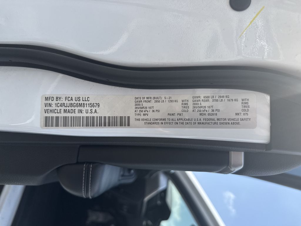 2021 Jeep Grand Cherokee L Limited White at Martin Chrysler Dodge Jeep Ram