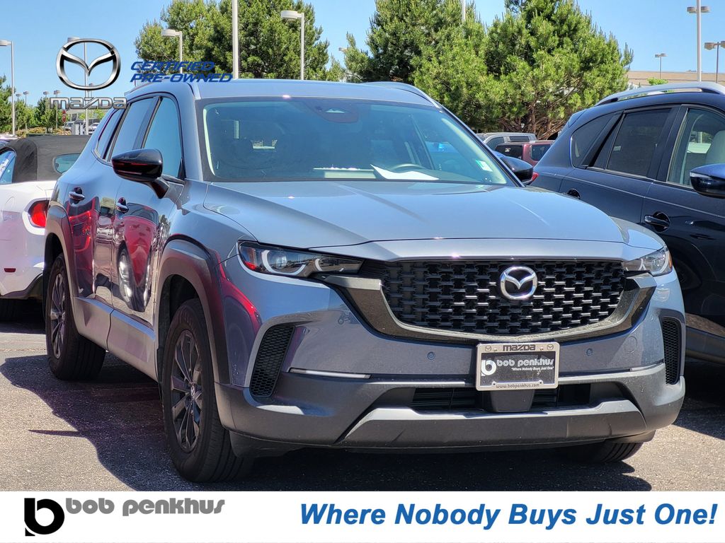 Polymetal Gray Metallic 2026 Mazda CX-50 Hybrid Preferred AWD SUV / Crossover All-Wheel Drive Continuously Variable Transmission