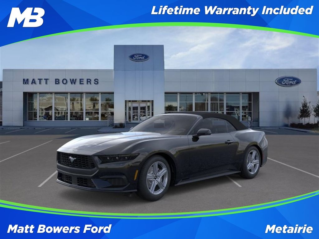 Shadow Black 2026 Ford Mustang Convertible Rear-Wheel Drive Automatic