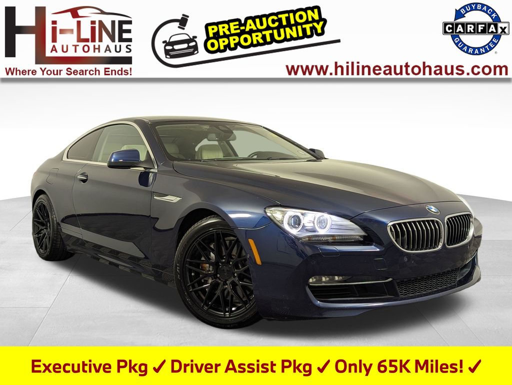 Deep Sea Blue Metallic 2013 BMW 6 Series 650i Coupe RWD Coupe Rear-Wheel Drive 8-Speed Automatic
