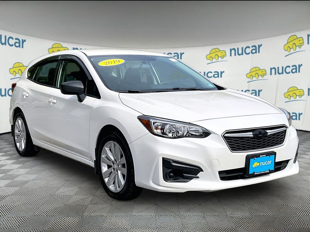 Crystal White Pearl 2019 Subaru Impreza Hatchback All-Wheel Drive Continuously Variable Transmission