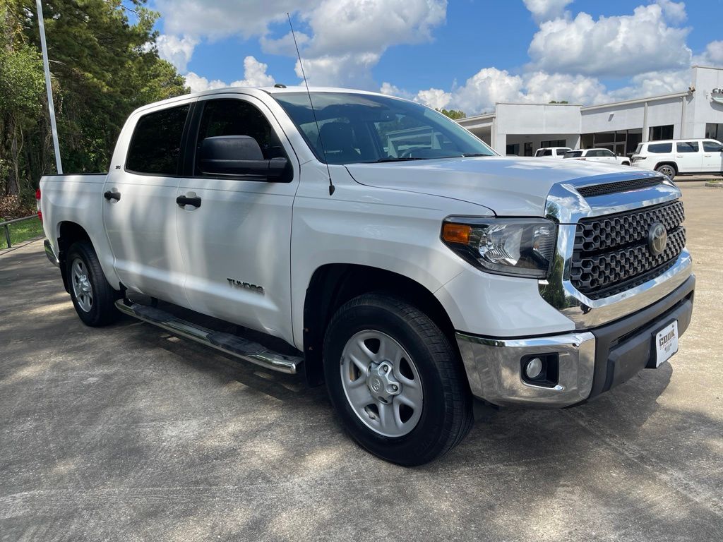 2019 Toyota Tundra SR5 White at Texan Dodge Chrysler Jeep Ram