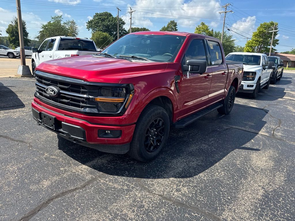 Red Metallic 2024 Ford F-150 Pickup Truck Four-Wheel Drive Automatic