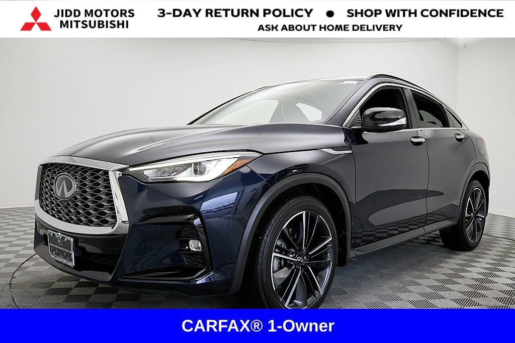 Hermosa Blue 2023 INFINITI QX55 Luxe AWD SUV / Crossover All-Wheel Drive Continuously Variable Transmission