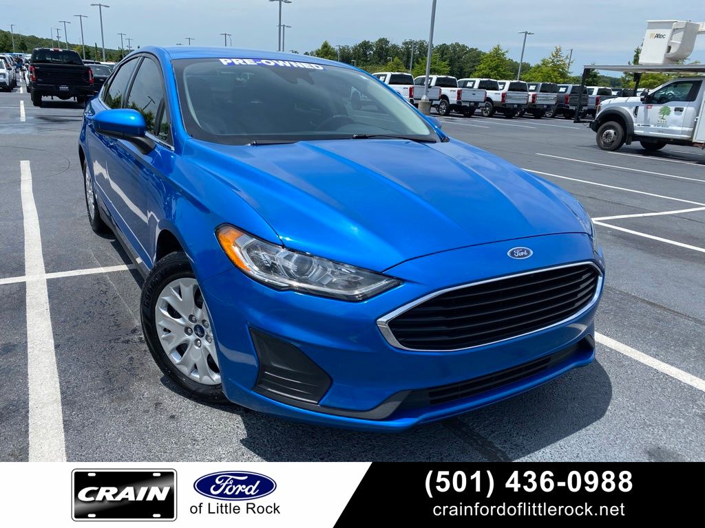 Velocity Blue Metallic 2020 Ford Fusion S FWD Sedan Front-Wheel Drive 6-Speed Automatic
