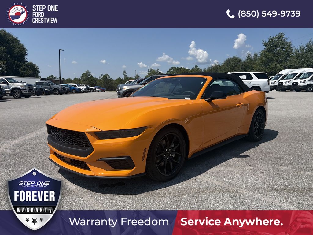 Orange Fury Metallic Tri-Coat 2026 Ford Mustang Convertible Rear-Wheel Drive Automatic