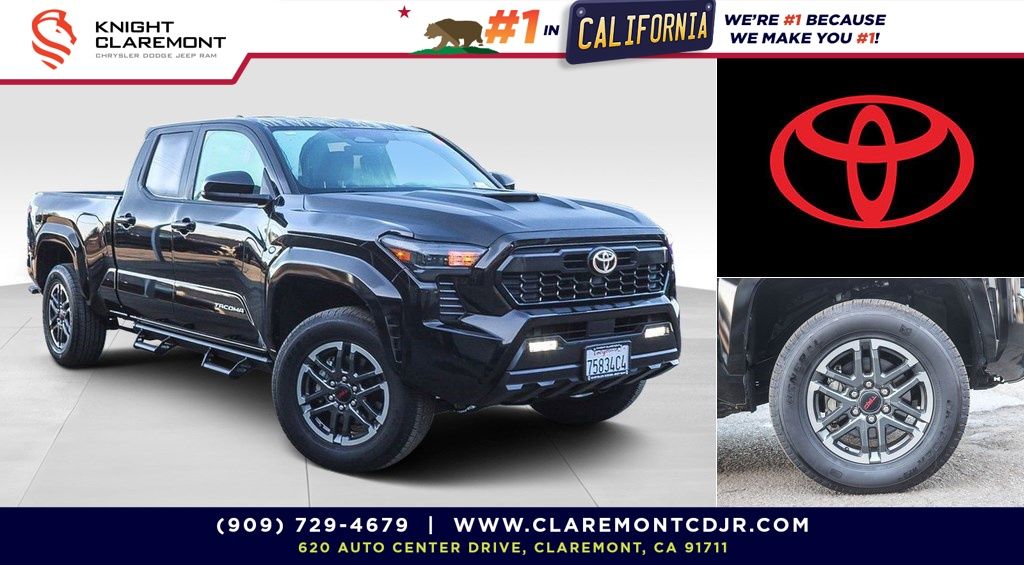 Black 2025 Toyota Tacoma Pickup Truck 4X2 8-Speed Automatic