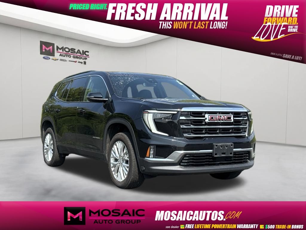 Black 2024 GMC Acadia SUV / Crossover Four-Wheel Drive 8-Speed Automatic