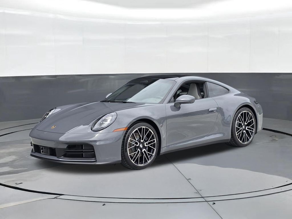 Gray 2026 Porsche 911 Coupe Rear-Wheel Drive 8-Speed Automatic
