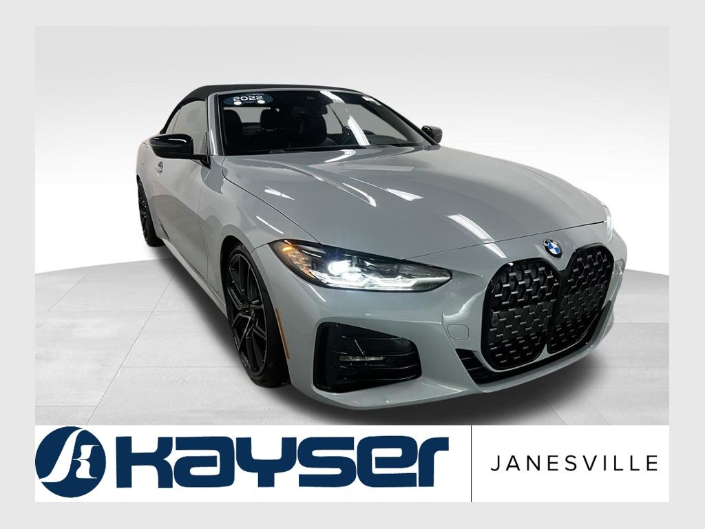 Brooklyn Gray Metallic 2022 BMW 4 Series 430i Convertible RWD Convertible Rear-Wheel Drive 8-Speed Automatic