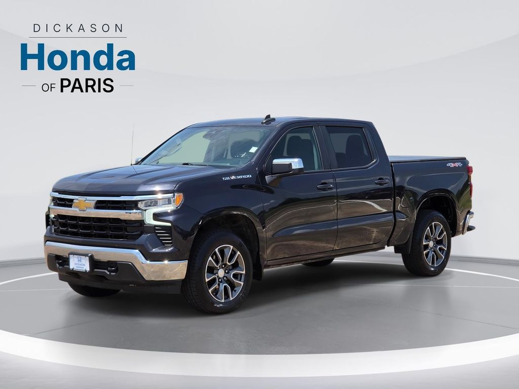 Dark Ash Metallic 2023 Chevrolet Silverado 1500 Pickup Truck Four-Wheel Drive 8-Speed Automatic