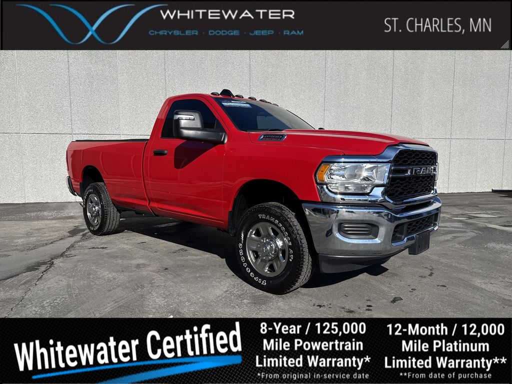 Flame Red Clearcoat 2024 RAM 2500 Tradesman LB 4WD Pickup Truck Four-Wheel Drive 8-Speed Automatic
