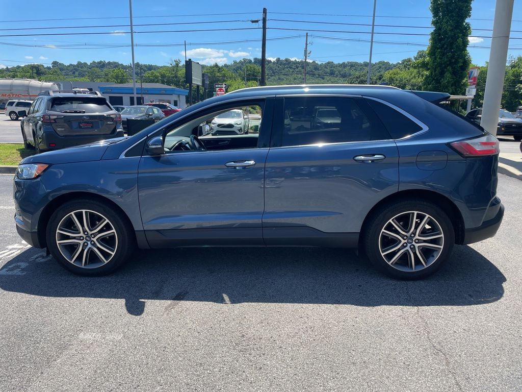 Blue Metallic 2019 Ford Edge Titanium FWD SUV / Crossover Front-Wheel Drive 8-Speed Automatic