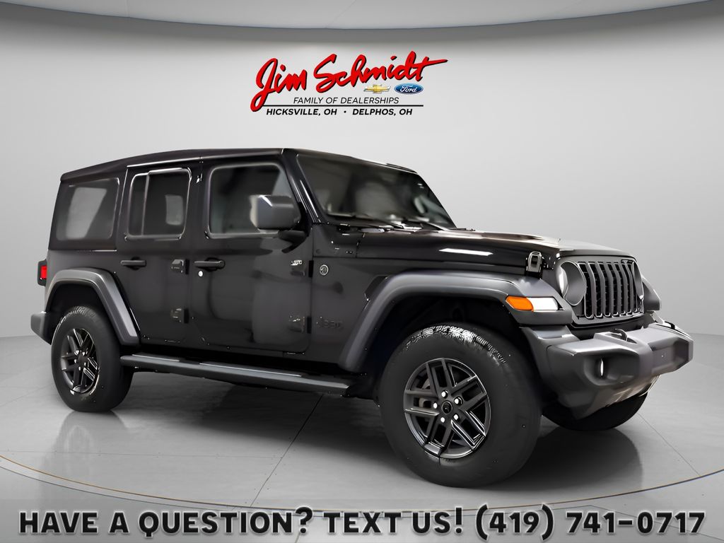 Black Clearcoat 2024 Jeep Wrangler SUV / Crossover Four-Wheel Drive 8-Speed Automatic