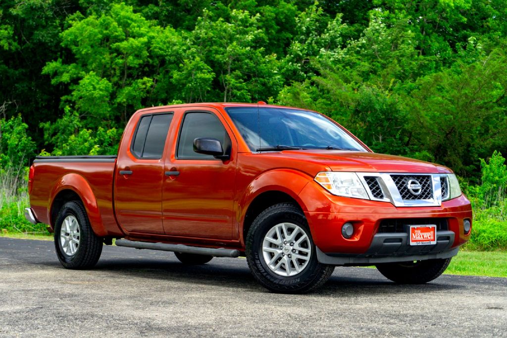 Lava Red 2015 Nissan Frontier SV Crew Cab Pickup Truck 4X2 5-Speed Automatic Overdrive