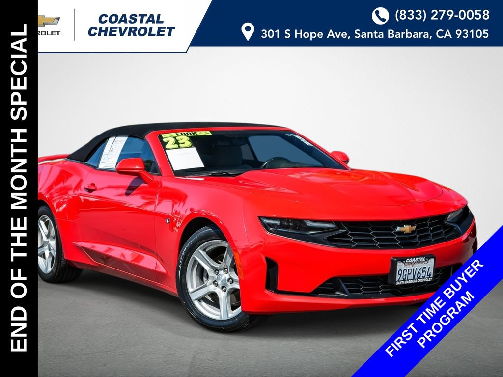 Red Hot 2023 Chevrolet Camaro Convertible Rear-Wheel Drive 8-Speed Automatic