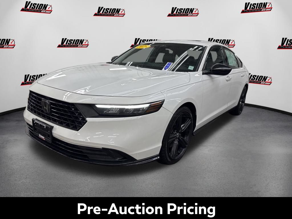 Urban Gray 2023 Honda Accord Hybrid Sedan Front-Wheel Drive Continuously Variable Transmission