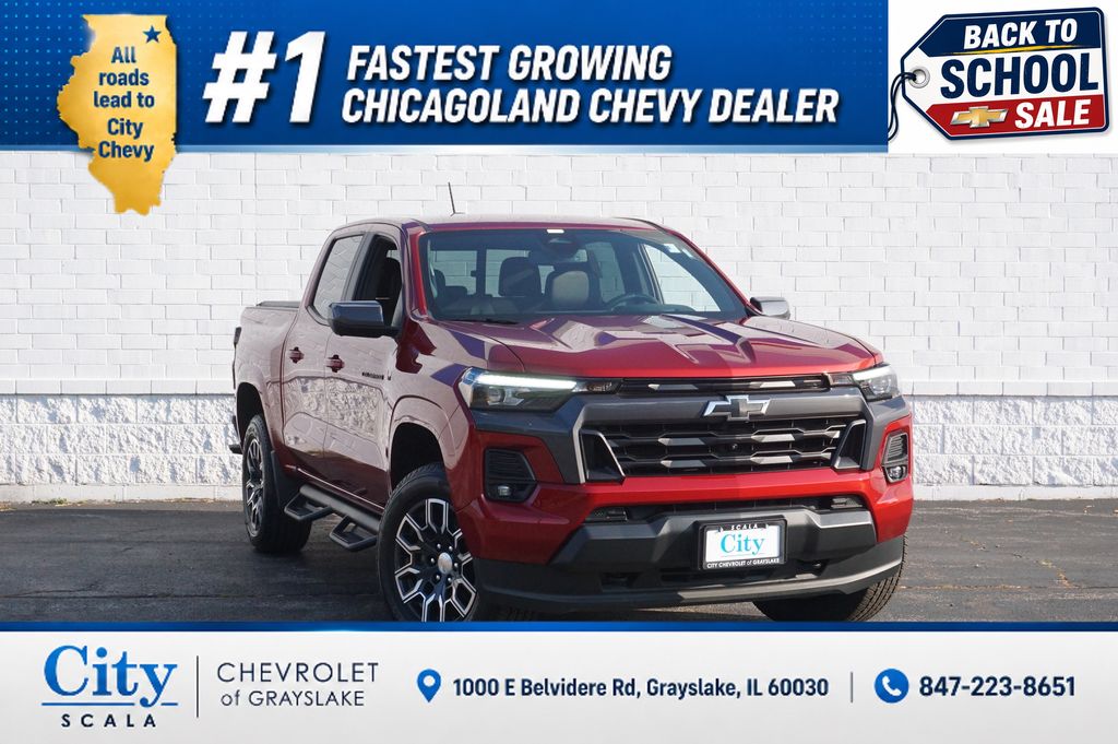 Radiant Red Tintcoat 2023 Chevrolet Colorado Pickup Truck Four-Wheel Drive 8-Speed Automatic