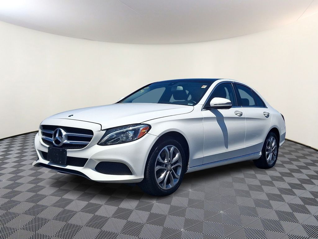 White 2016 Mercedes-Benz C-Class Sedan All-Wheel Drive 7-Speed Automatic