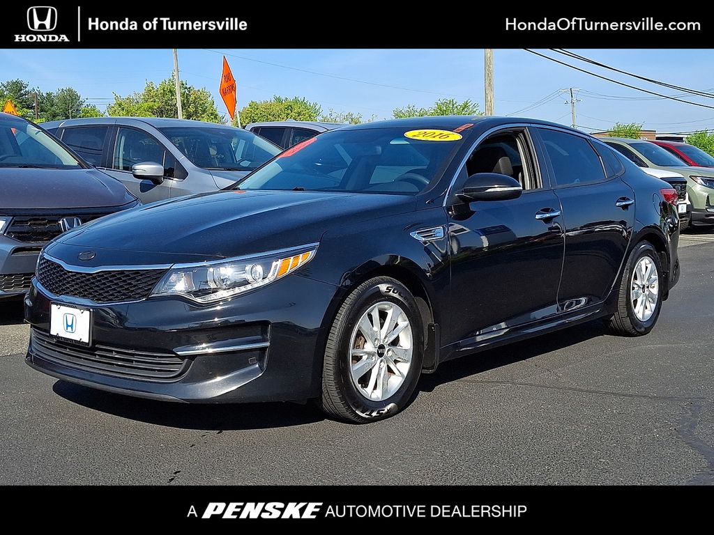 Ebony Black 2016 Kia Optima LX Sedan Front-Wheel Drive 6-Speed Automatic
