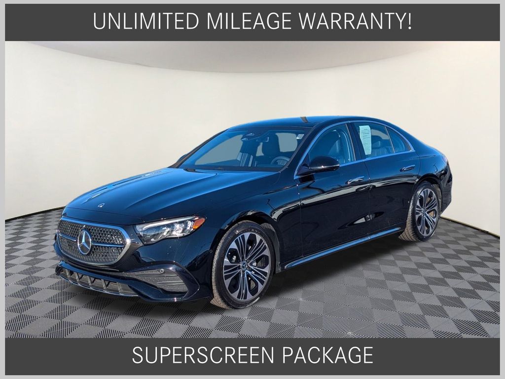 Black 2025 Mercedes-Benz E-Class E 350 4MATIC Sedan All-Wheel Drive 9-Speed Automatic