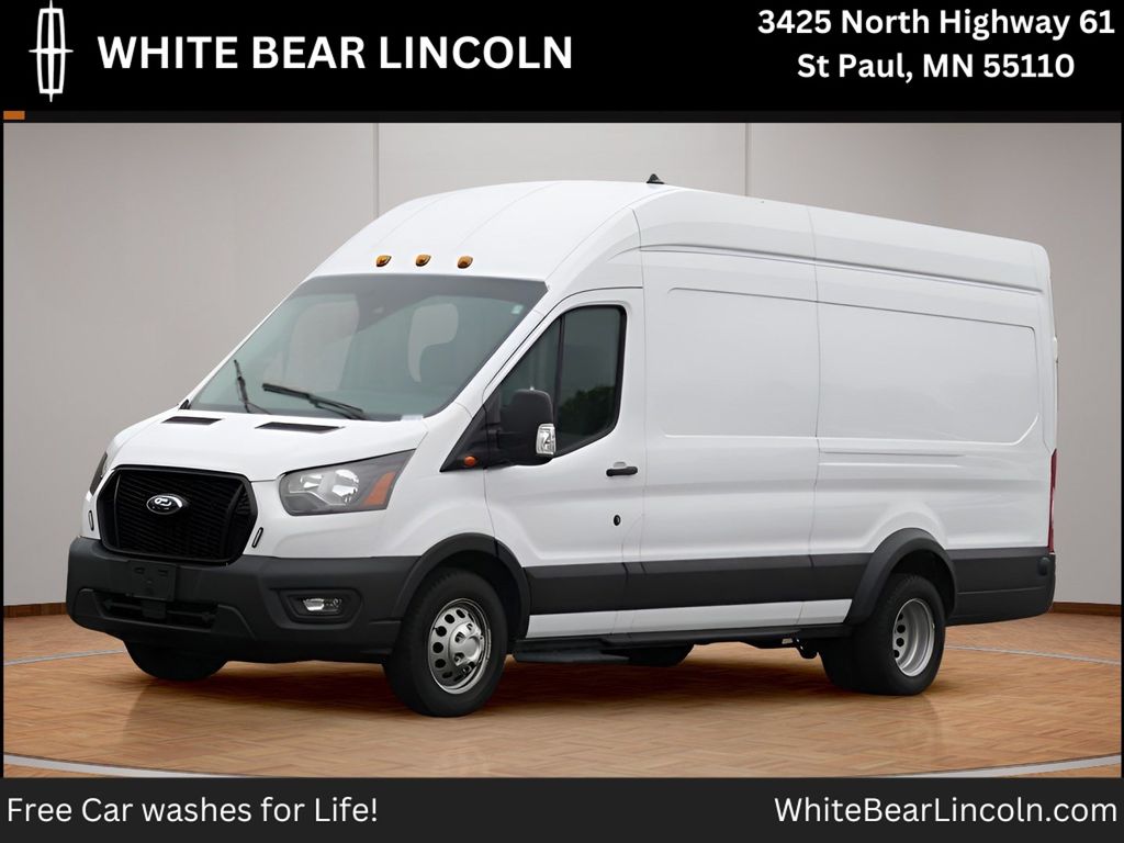White 2024 Ford Transit Cargo Van All-Wheel Drive 