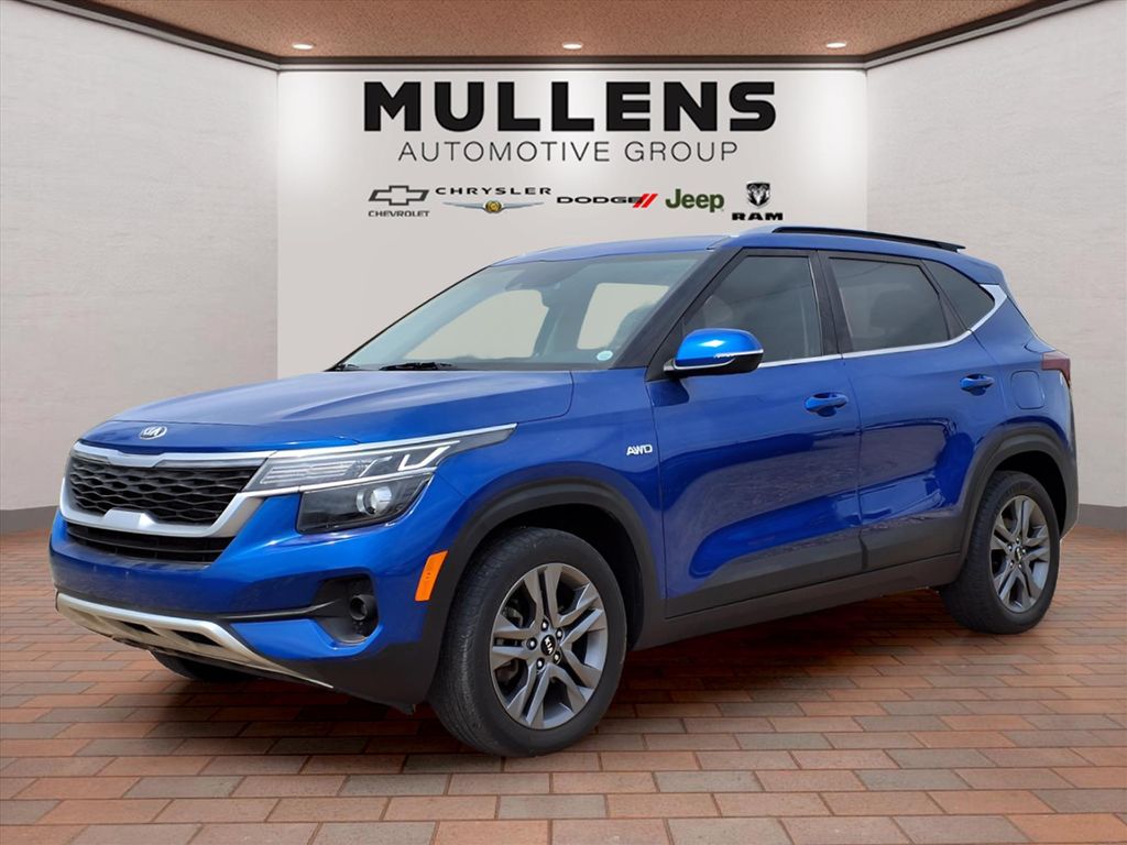 Neptune Blue 2021 Kia Seltos S AWD SUV / Crossover All-Wheel Drive Continuously Variable Transmission