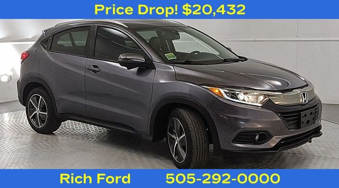Gray (Modern Steel Metallic) 2021 Honda HR-V EX-L FWD SUV / Crossover Front-Wheel Drive Continuously Variable Transmission