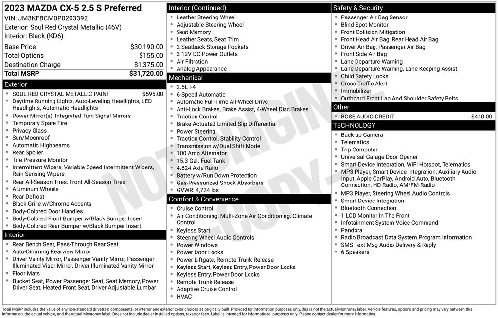 2023 Mazda CX-5 2.5 S Preferred