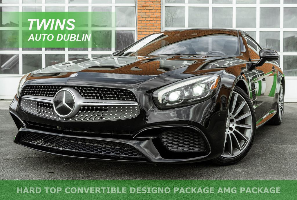 Black 2017 Mercedes-Benz SL-Class SL 450 RWD Convertible Rear-Wheel Drive 9-Speed Automatic