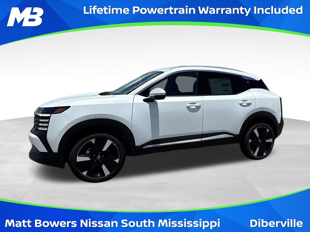 Aspen White Tricoat 2025 Nissan Kicks SUV / Crossover All-Wheel Drive Continuously Variable Transmission