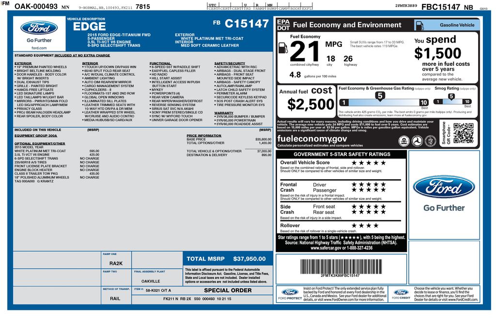 2015 Ford Edge Titanium