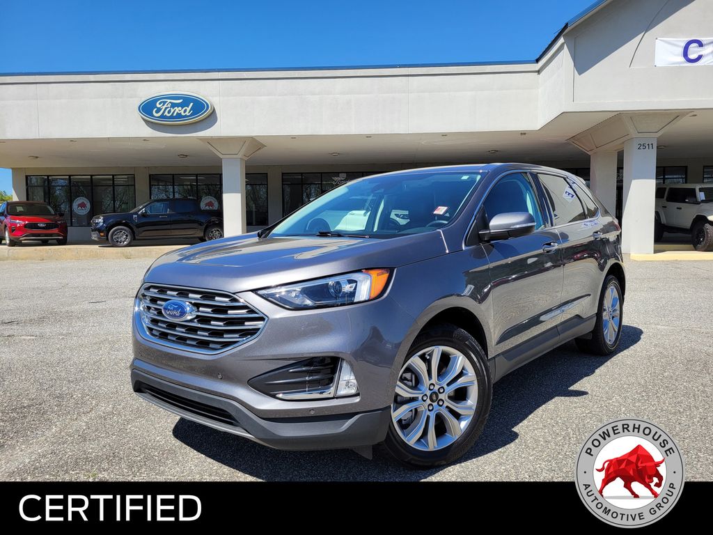 Gray Metallic 2023 Ford Edge Titanium AWD SUV / Crossover All-Wheel Drive 8-Speed Automatic