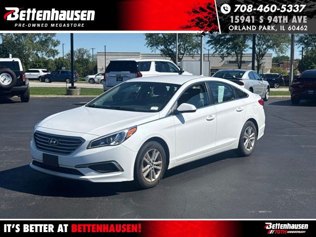 Quartz White Pearl 2017 Hyundai Sonata Sedan Front-Wheel Drive 6-Speed Automatic