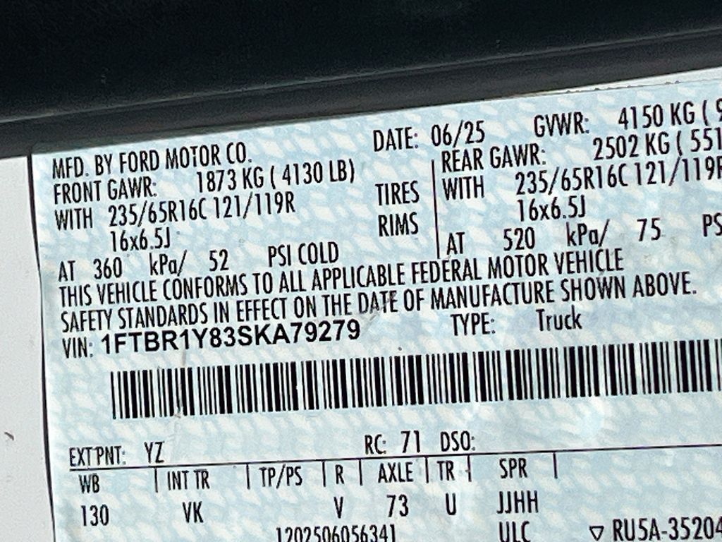 Used 2025 White Ford Base image 30