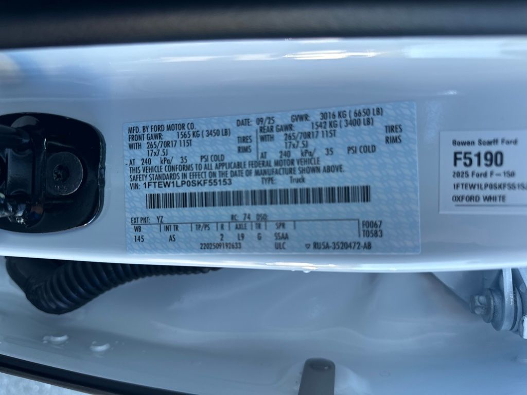 New 2025 Ford F-150 SuperCrew 5.5' Box XL