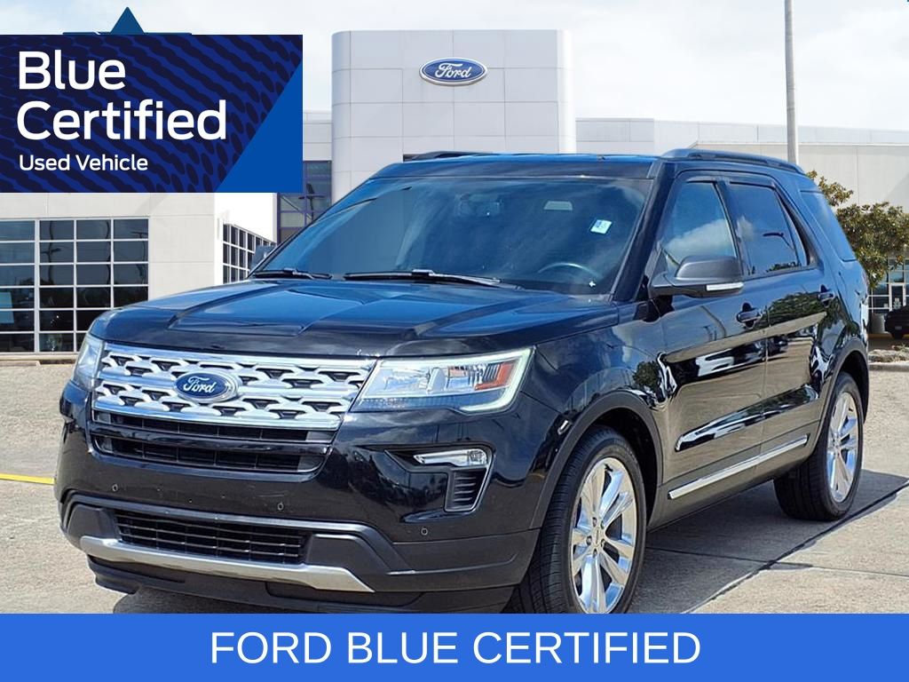 Black Metallic 2019 Ford Explorer XLT SUV / Crossover Front-Wheel Drive 6-Speed Automatic