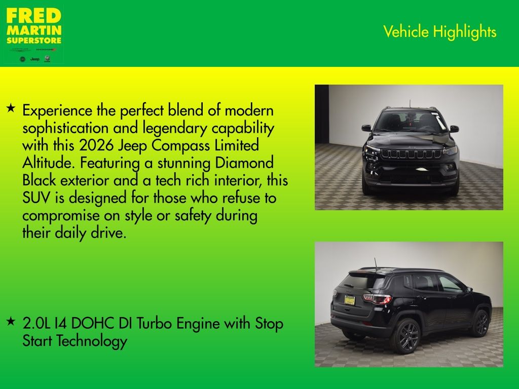 new 2026 Jeep Compass car, priced at $29,898