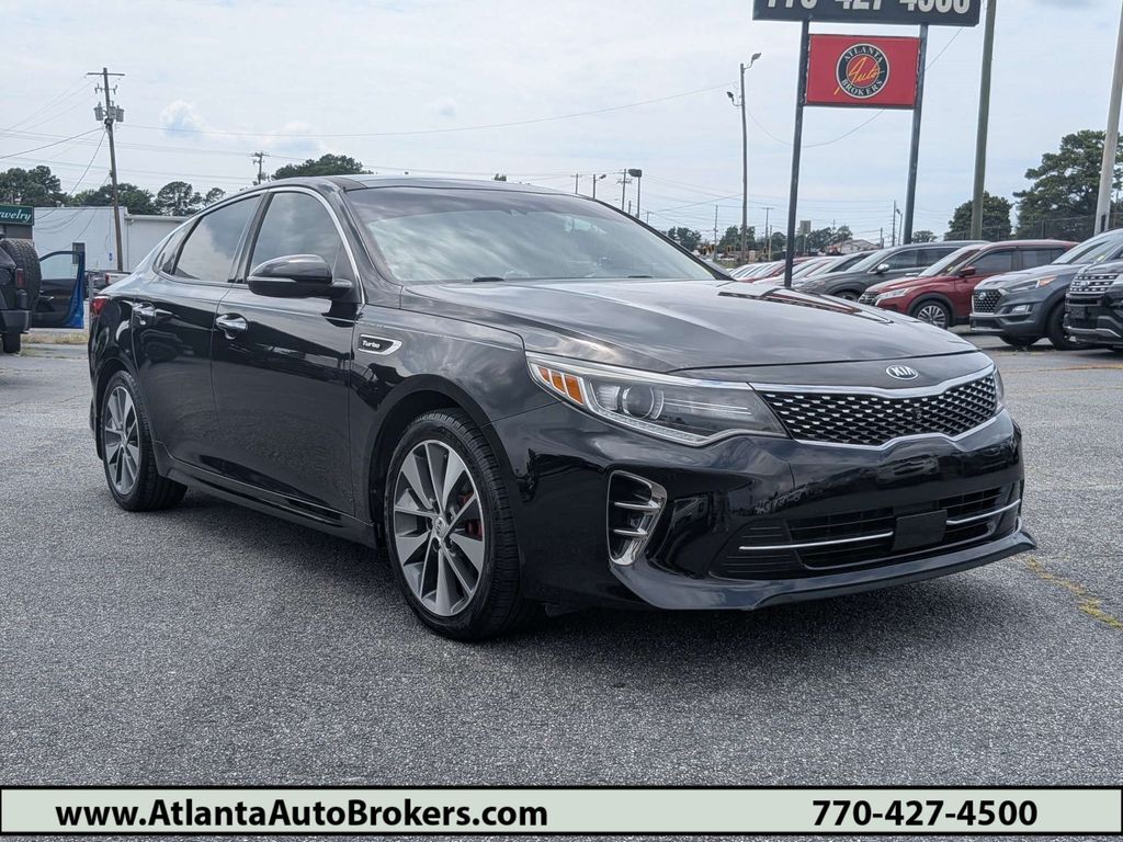 Ebony Black 2016 Kia Optima Sedan Front-Wheel Drive 6-Speed Automatic